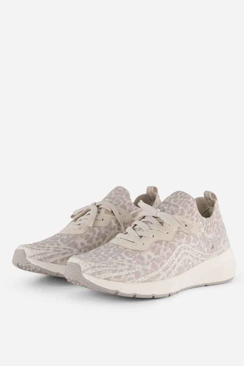 Tamaris Light Weight Sneakers Leopard grijs