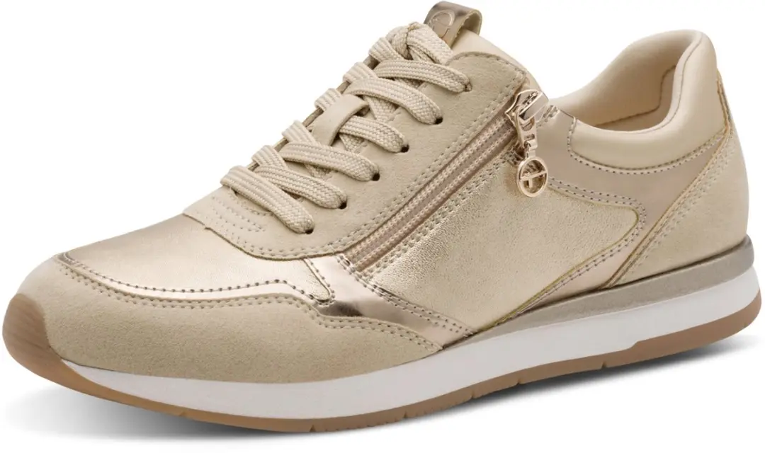 Tamaris dames sneaker 1-23613-46 4A0 Low Top dames schoenen veganistisch beige