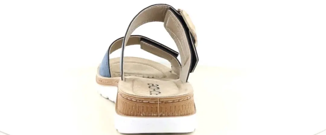 Rohde 1301 Slides Blauw Nubuck Dames - 41