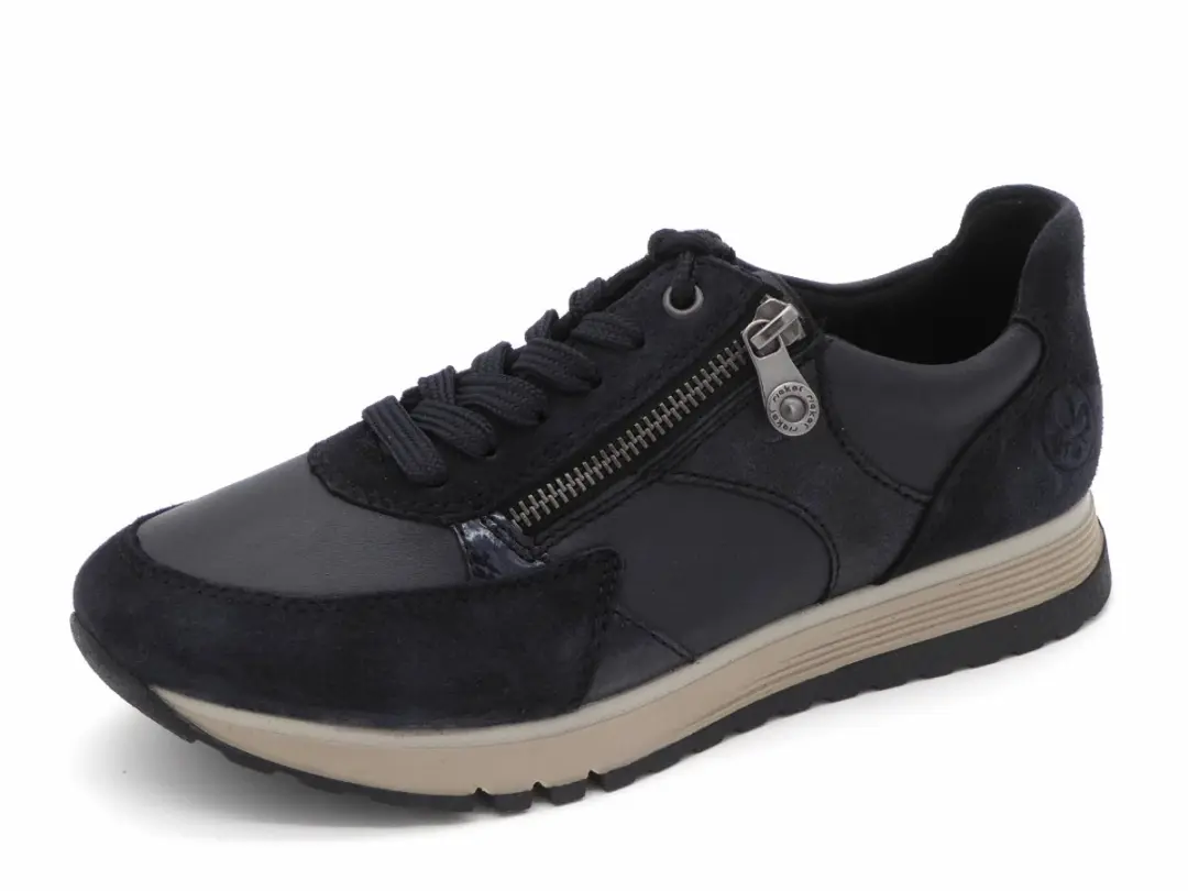 Rieker 49010 Dames Sneakers - Blauw