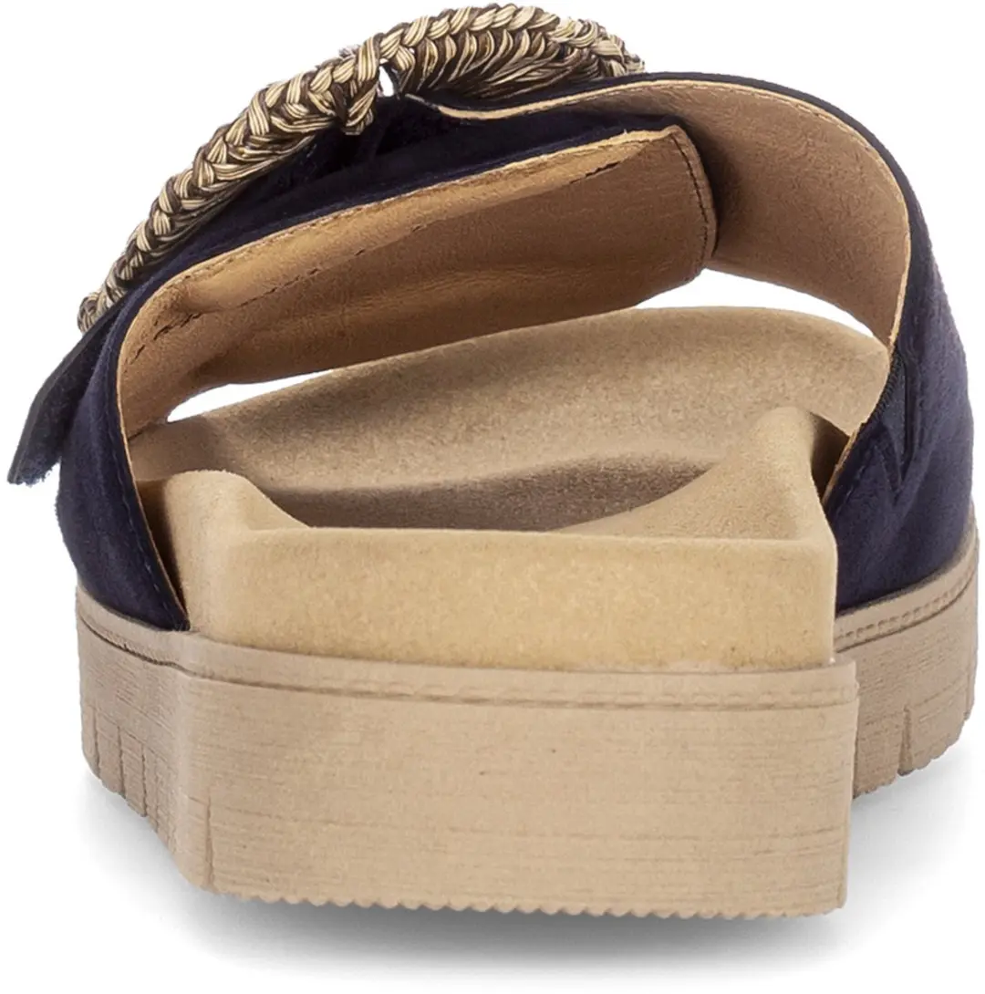 Gabor Dames Slipper Slides 38 - Donkerblauw