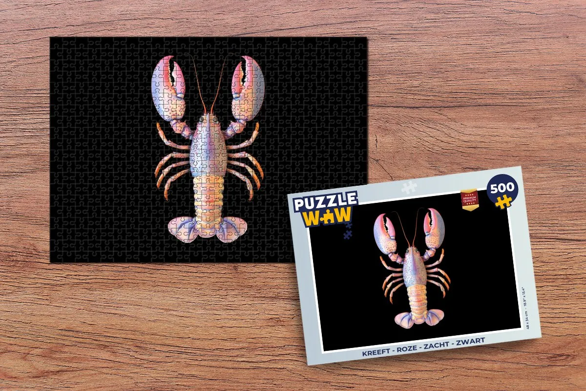 PuzzleWow Kreeft Legpuzzel 500 Stuks - Roze