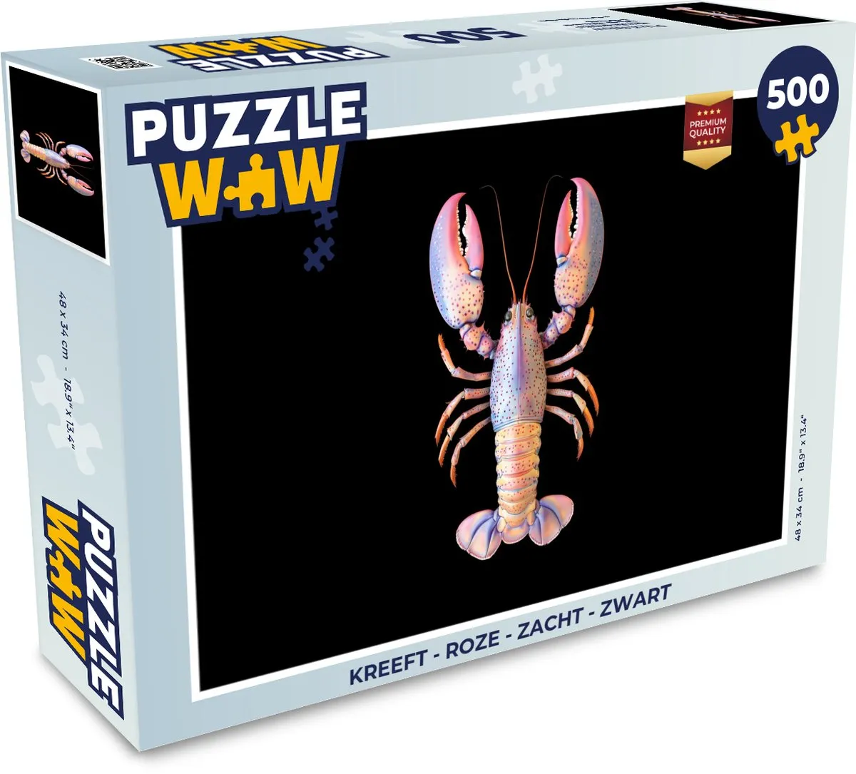 PuzzleWow Kreeft Legpuzzel 500 Stuks - Roze