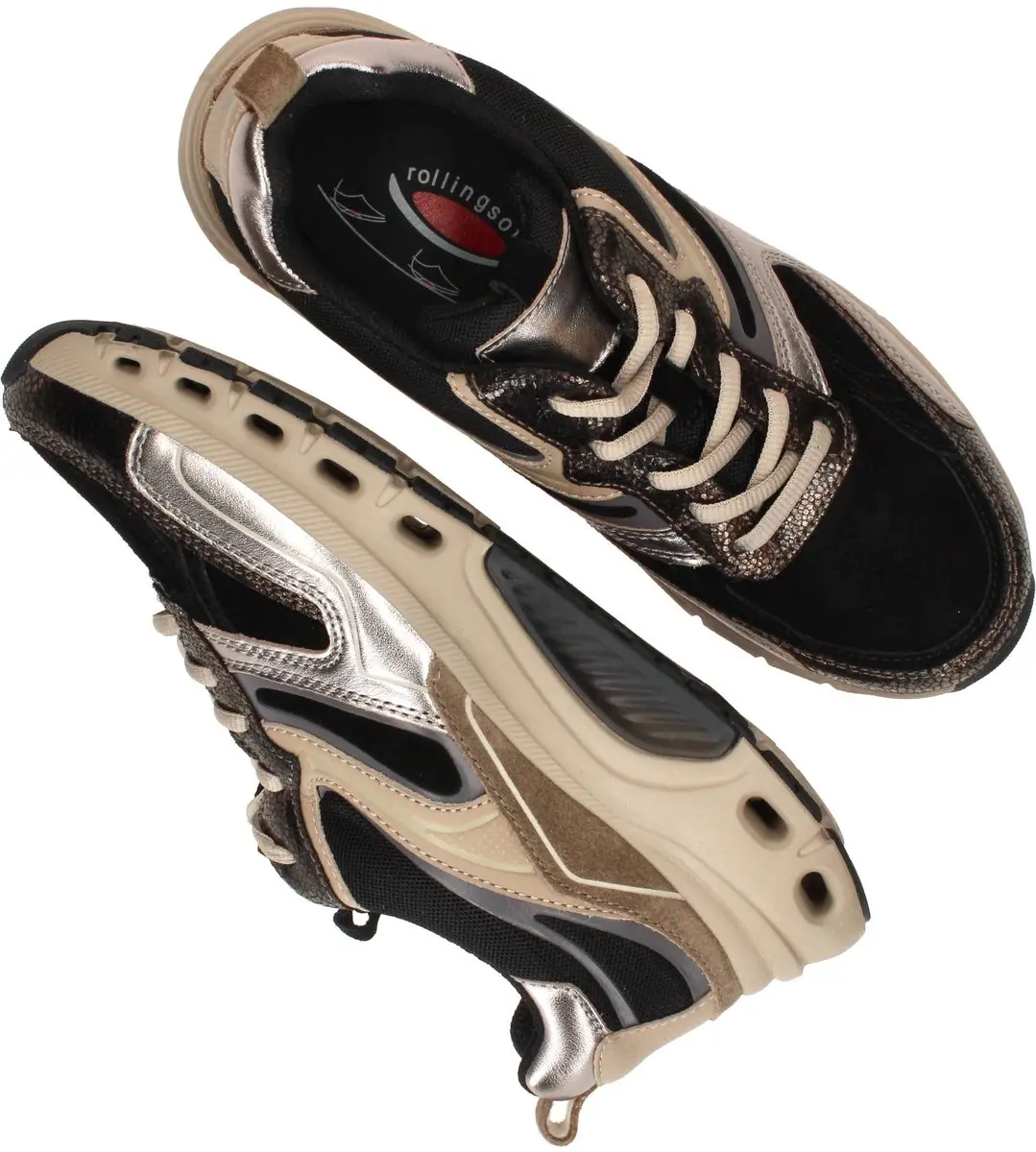 Gabor Rollingsoft Sneakers 7821.5 - Zwart