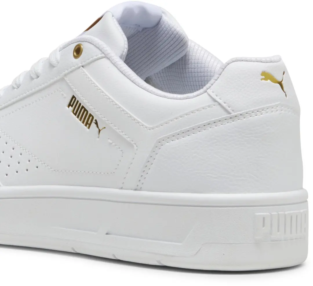 PUMA Court Classic Unisex Sneakers - 40.5 - PUMA White/PUMA Gold - afbeelding 4 van 6