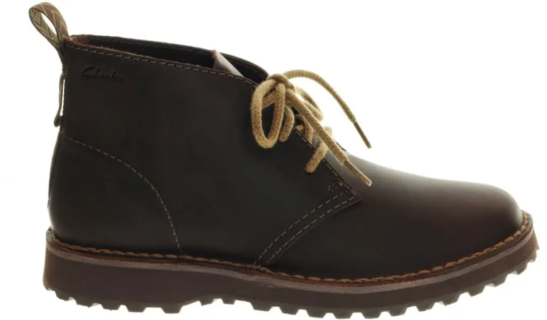 Donkerbruine Leder Bottines Clarcks maat 40