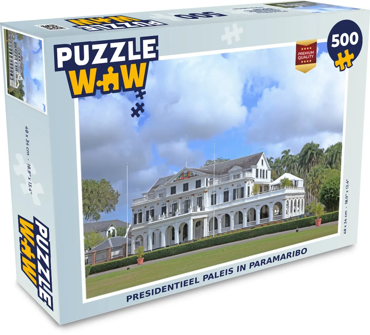 PuzzleWow Presidentieel Paleis Paramaribo Legpuzzel 500 Stuks