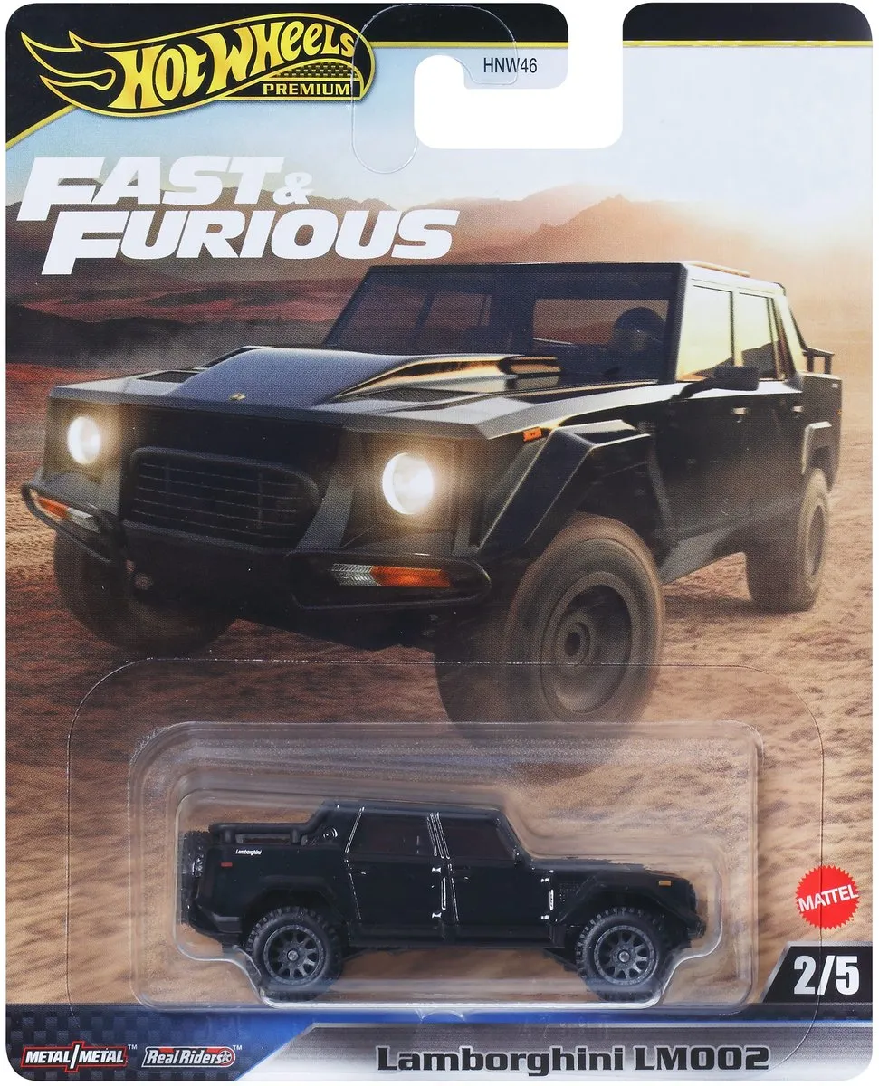 Hot Wheels Fast & Furious Lamborghini LM002 Auto - Zwart