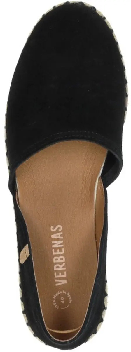 Verbenas Carmen dames espadrilles. - Zwart - Maat 38