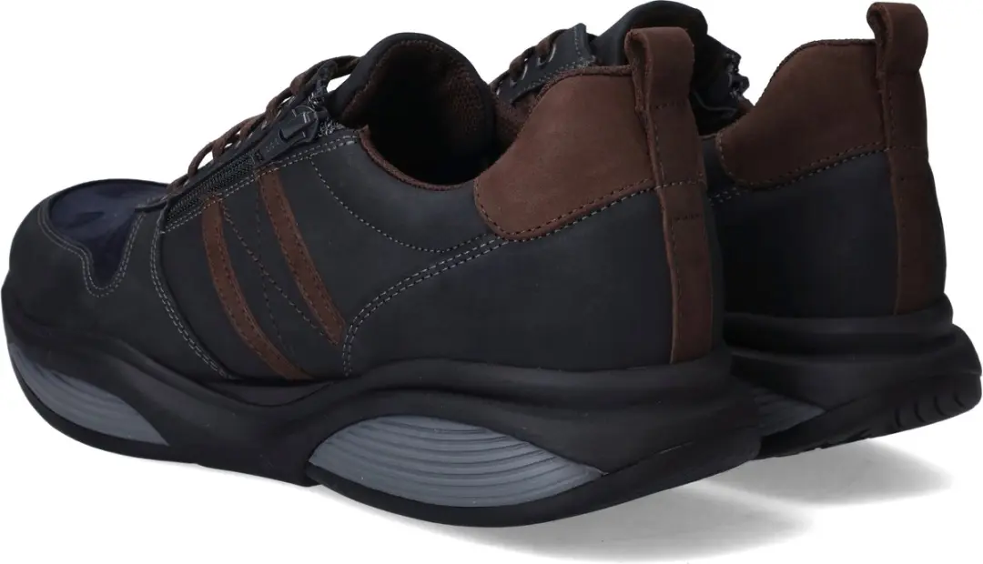 Xsensible Mannen Nubuck Lage Sneakers 30073.2 - Blauw