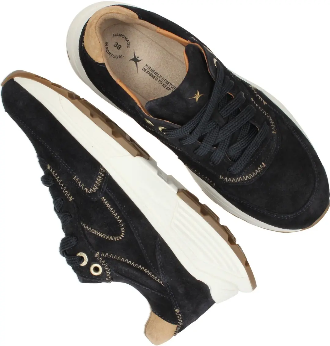 Xsensible Ponte Vecchio Dames Veterschoenen - Donkerblauw 37