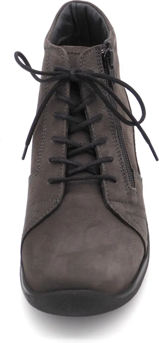 Wolky Why Dames Veterboot 0660611-301 - Maat 41 - Carbon Grijs