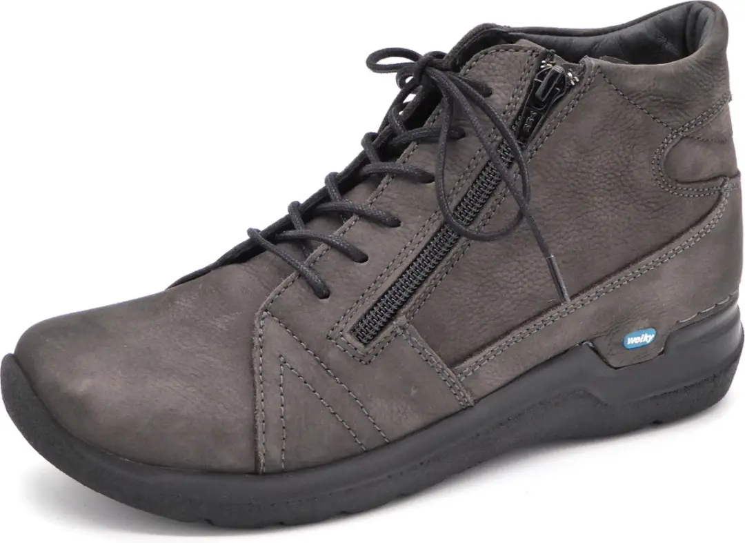 Wolky Why Dames Veterboot 0660611-301 - Maat 41 - Carbon Grijs