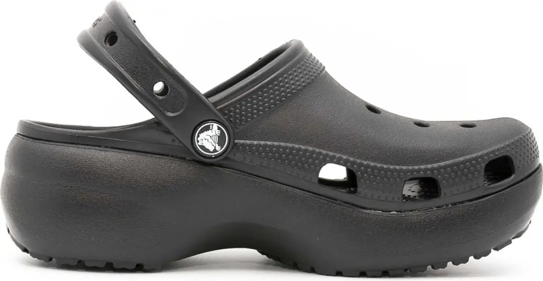 Crocs - Classic Platform Clog Women - Plateauzool Clogs - 41 - 42 - Zwart