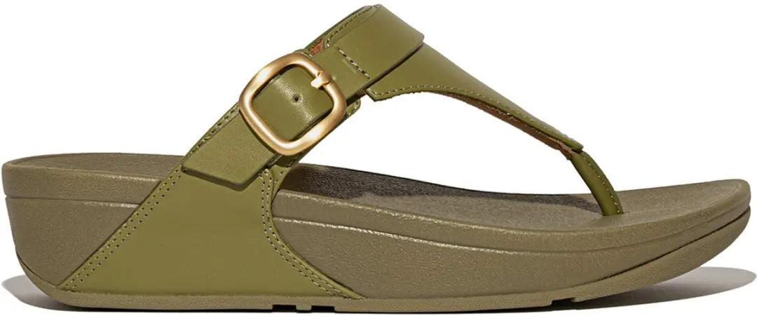 FitFlop Lulu ES8 Camo-Green - Damen Flip Flops - 41