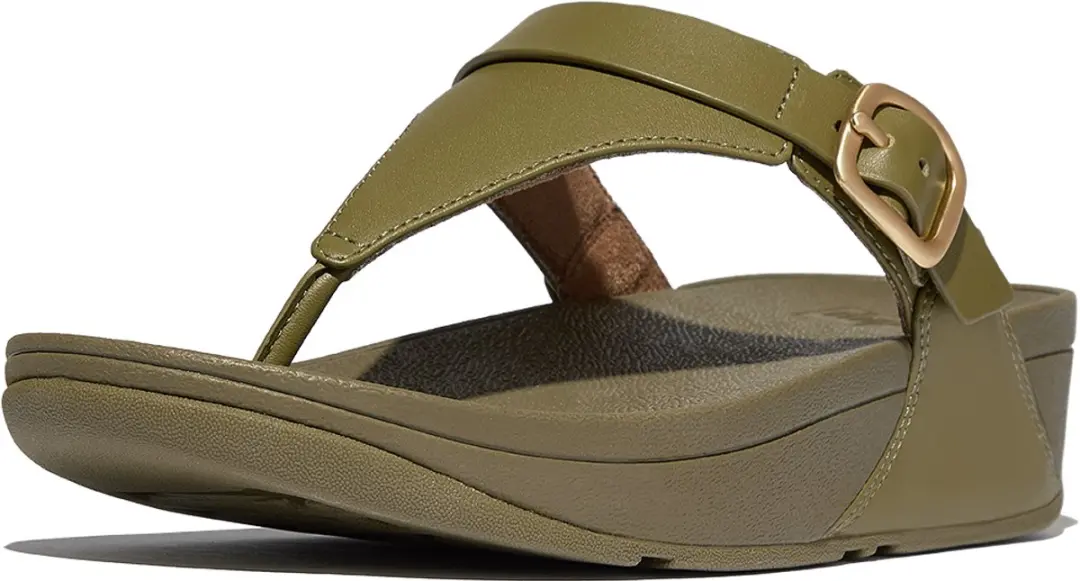 FitFlop Lulu ES8 Camo-Green - Damen Flip Flops - 41