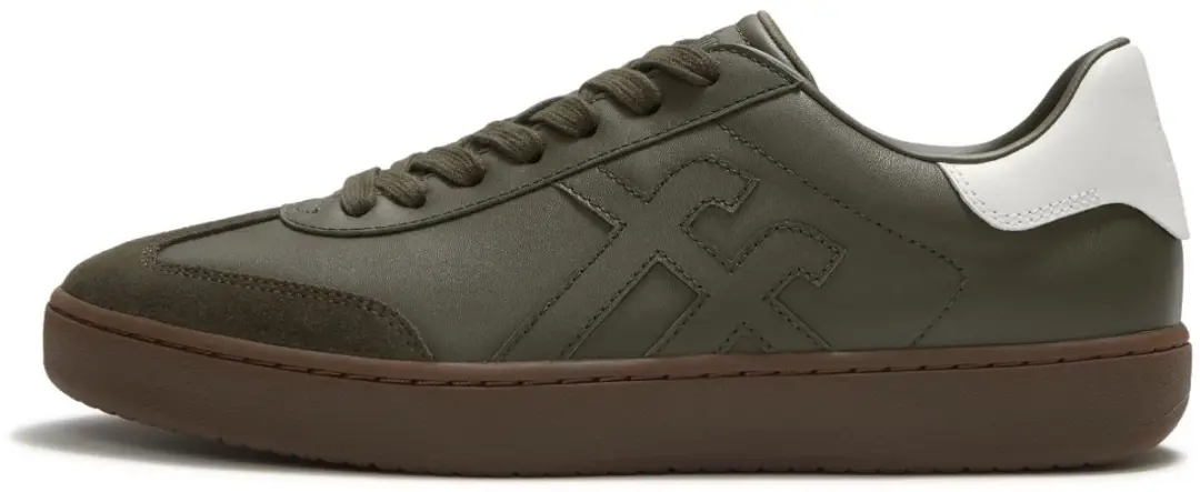 FitFlop The Dash FF Mens Suede Leather T-Toe Trainers OLIJFGROEN