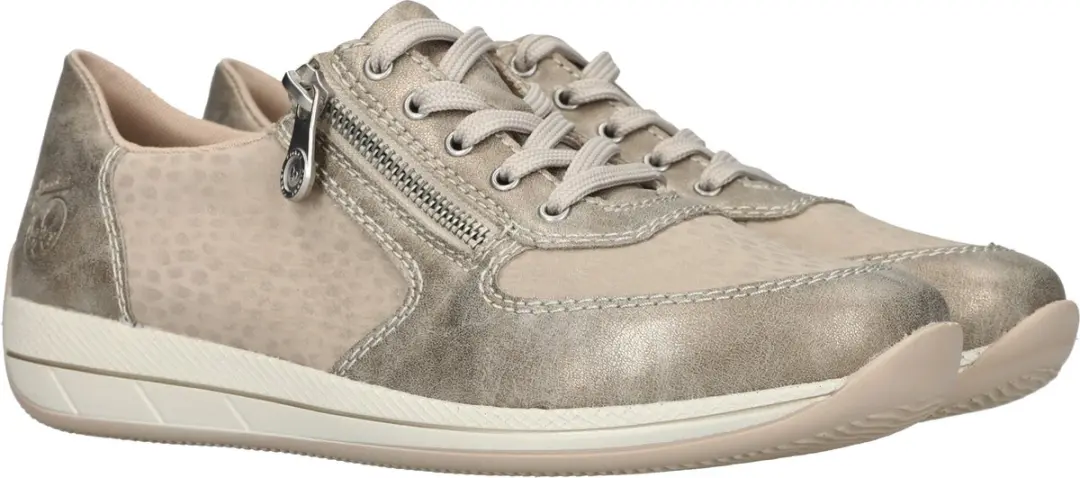 Rieker Veterschoenen Laag N1112-60 - Beige - Maat 42