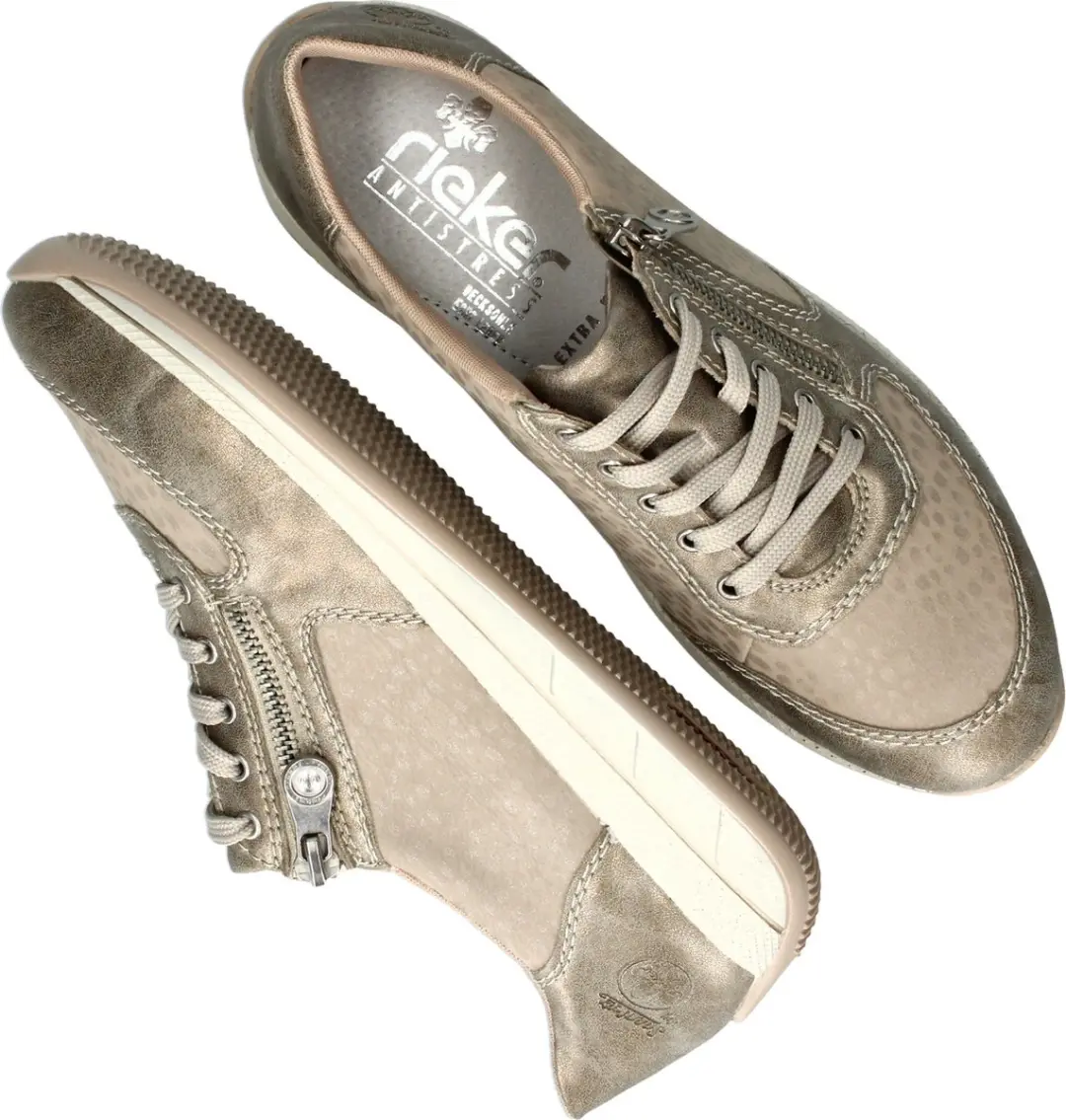 Rieker Veterschoenen Laag N1112-60 - Beige - Maat 42