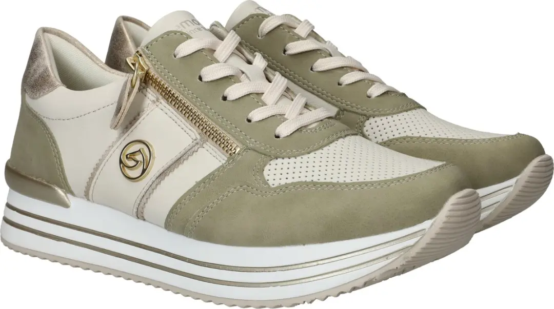 Remonte D1327 80 Dames Sneakers - Groen - 40