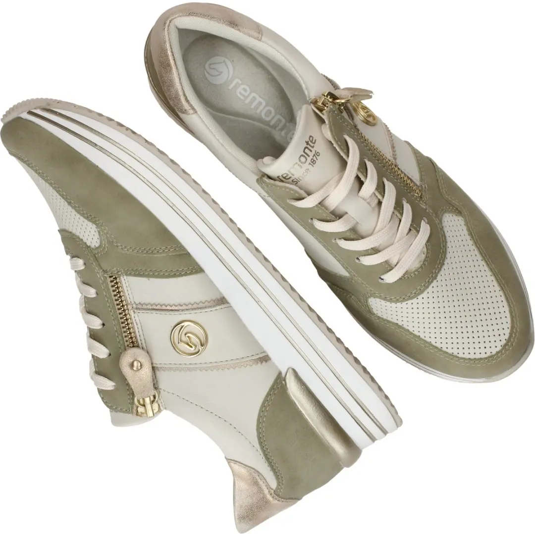 Remonte D1327 80 Dames Sneakers - Groen - 40