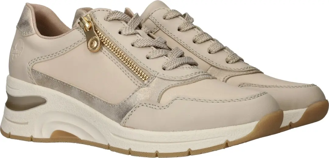 Rieker Dames Sneakers Beige - Maat 40 - afbeelding 4 van 6