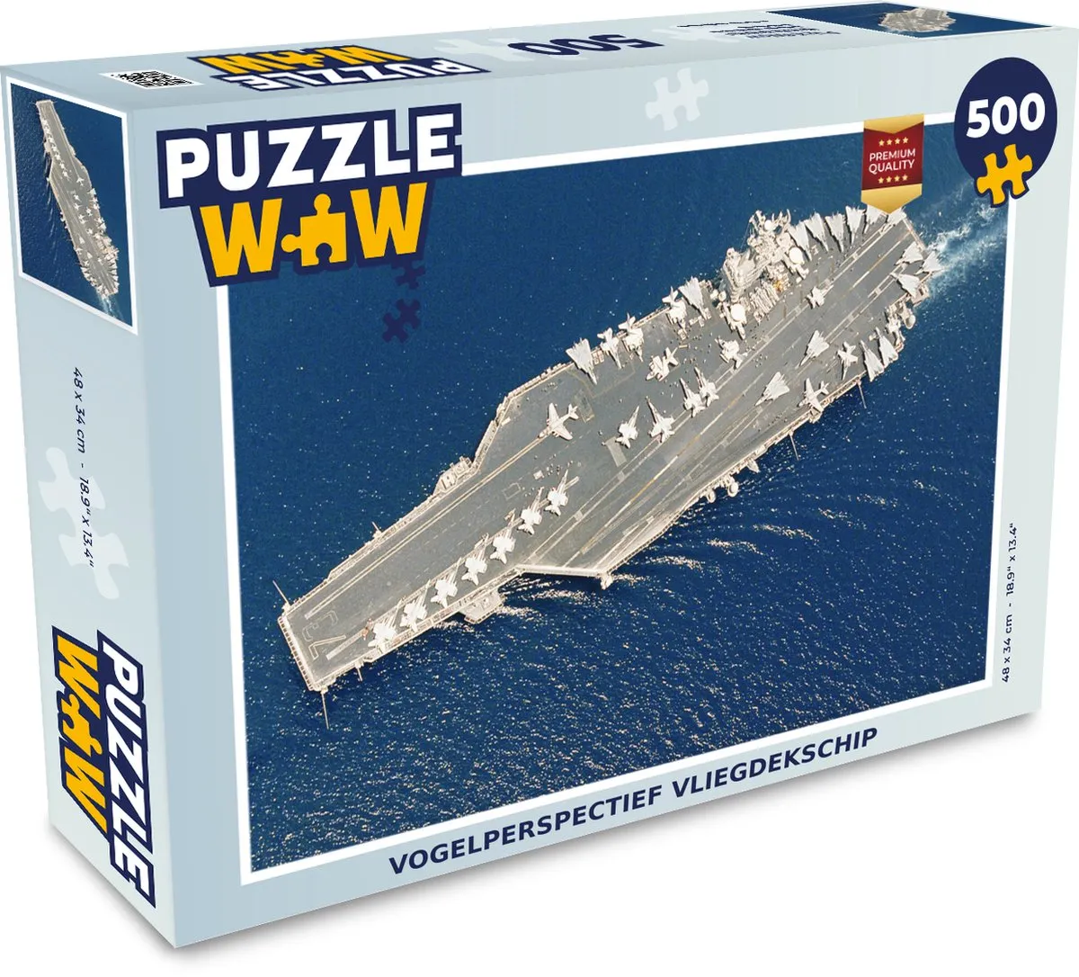 PuzzleWow Vliegdekschip Legpuzzel 500 Stuks - Multicolor