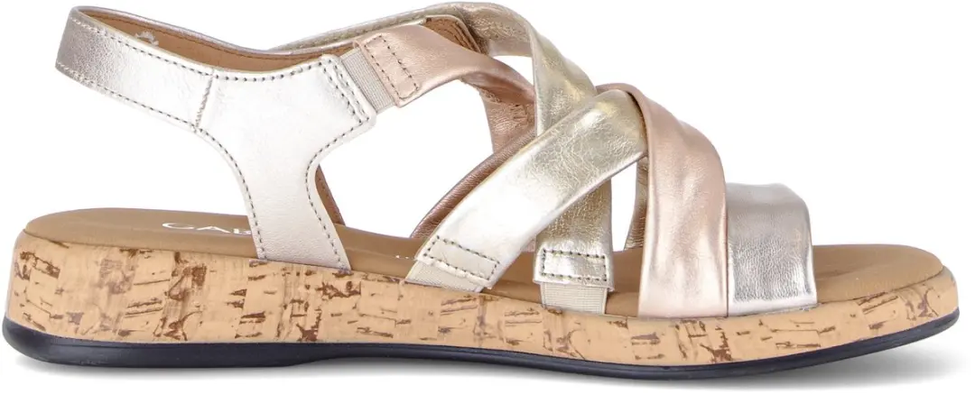 Gabor 82.736.82 Sandalen - 39 - Zilver/Brons