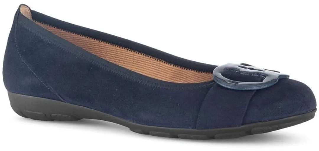 Gabor 63.334 61 Ballerina - Blauw - Maat 37.5