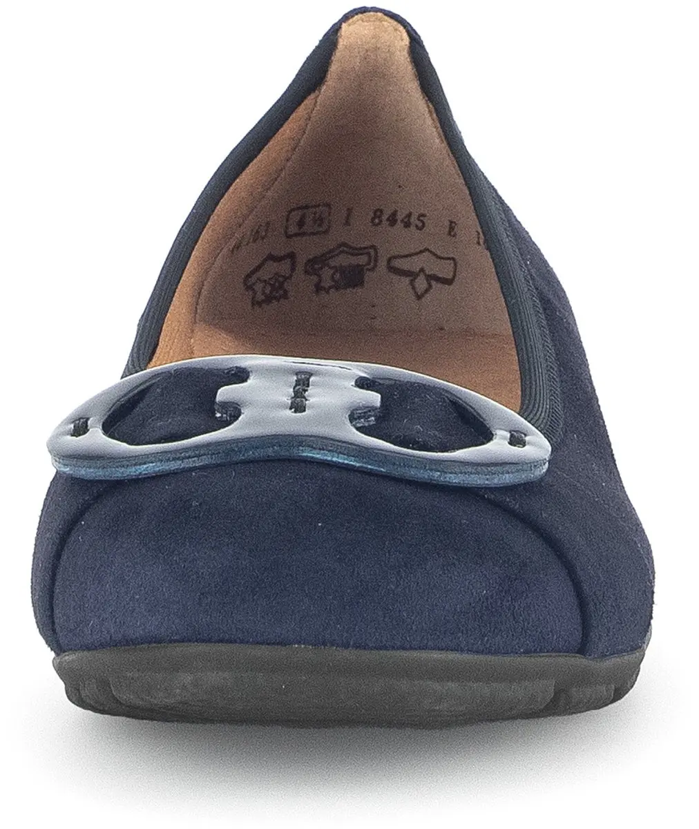 Gabor 63.334 61 Ballerina - Blauw - Maat 37.5