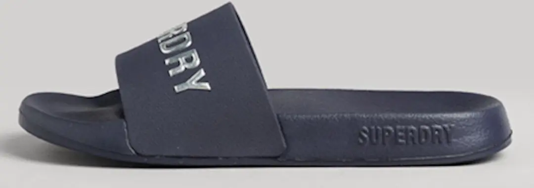 Superdry Dames CODE Logo Badslippers - 36-37 - Rich Navy