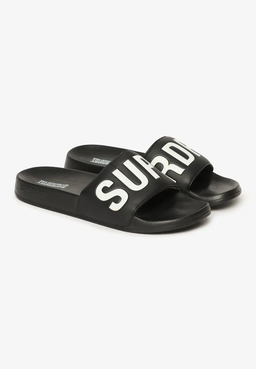 Superdry Core Vegan Badslippers Dames - Zwart - afbeelding 2 van 6