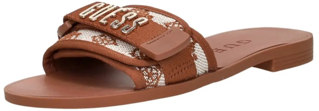 Guess Elyze Open Teen Badslipper 38 - Cognac - afbeelding 5 van 6