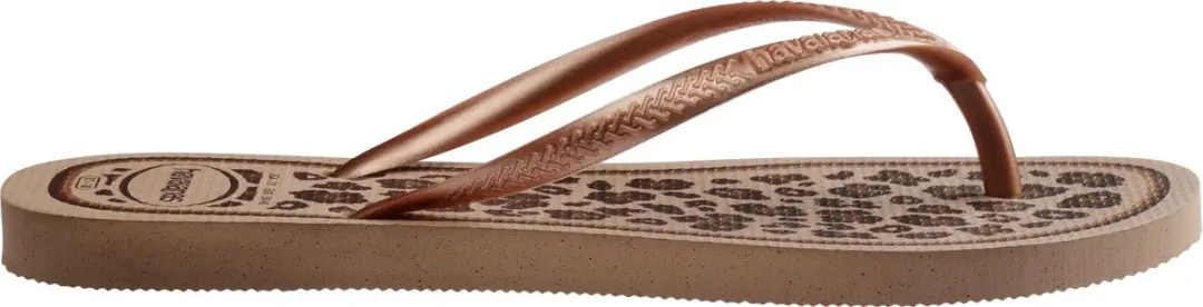 Havaianas Slim Animals Teenslipper - Rose/Goud - afbeelding 2 van 6