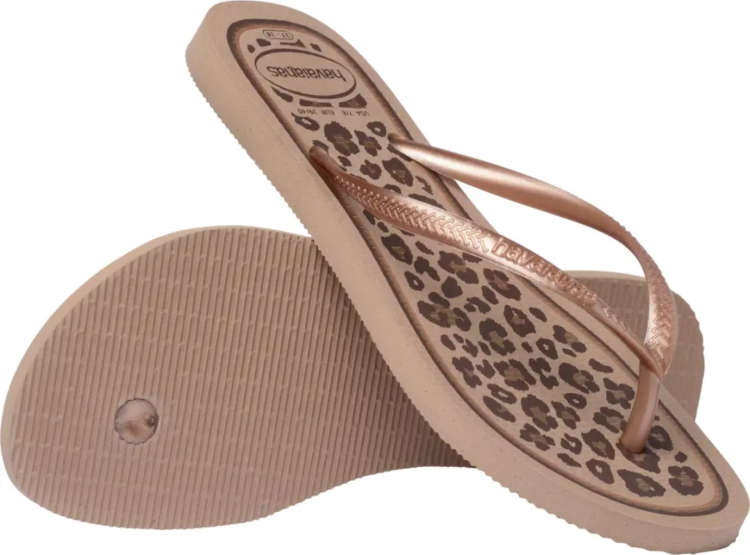 Havaianas Slim Animals Teenslipper - Rose/Goud - afbeelding 5 van 6