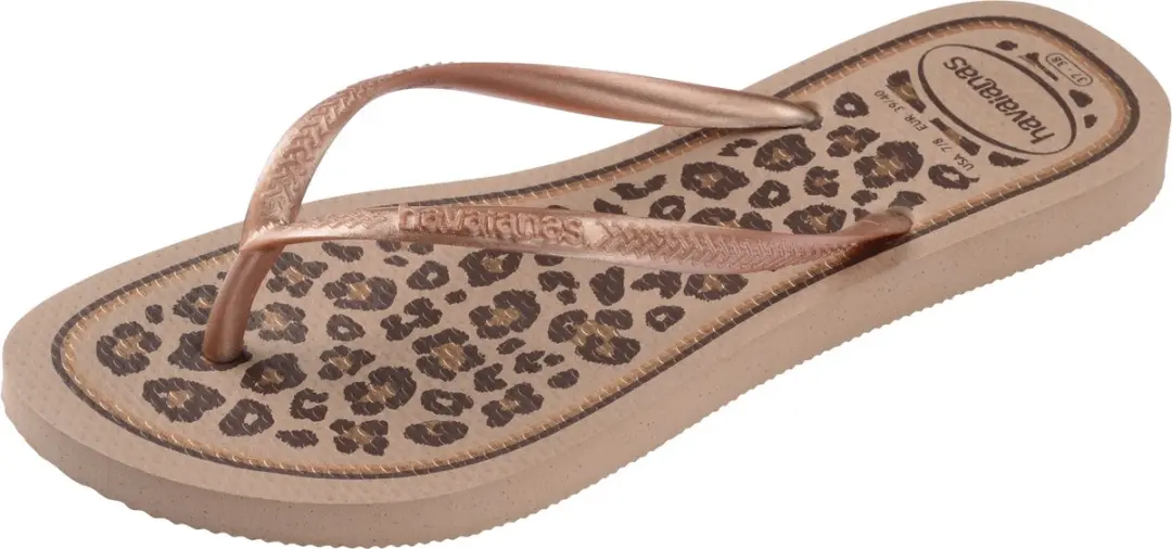 Havaianas Slim Animals Teenslipper - Rose/Goud - afbeelding 3 van 6