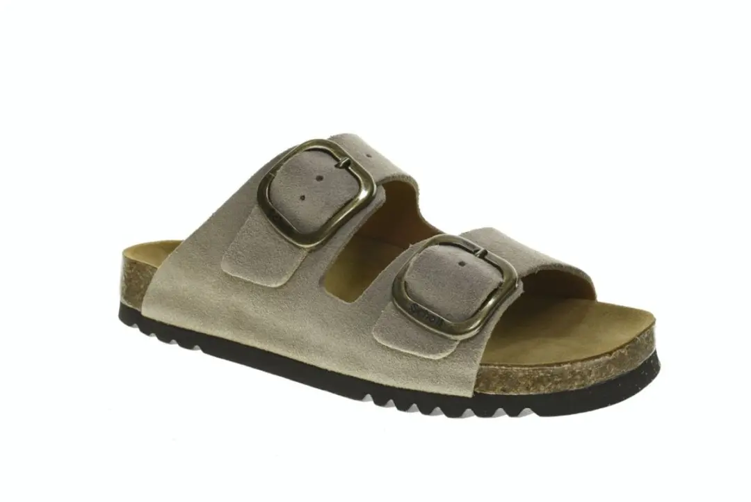 Scholl Noelle Slides Dames - Maat 40 - Beige/Bruin