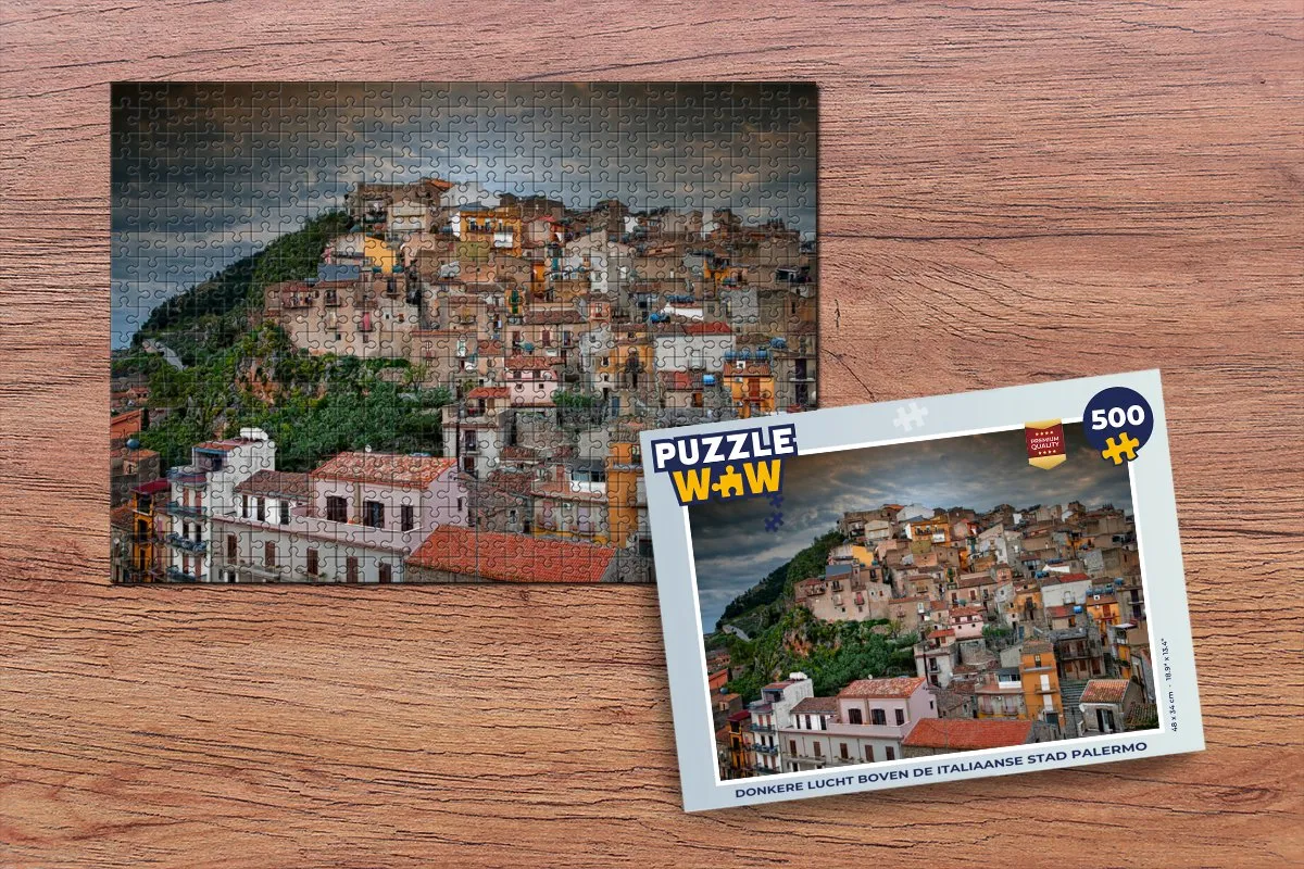 PuzzleWow Palermo Legpuzzel 500 Stuks - Multicolor