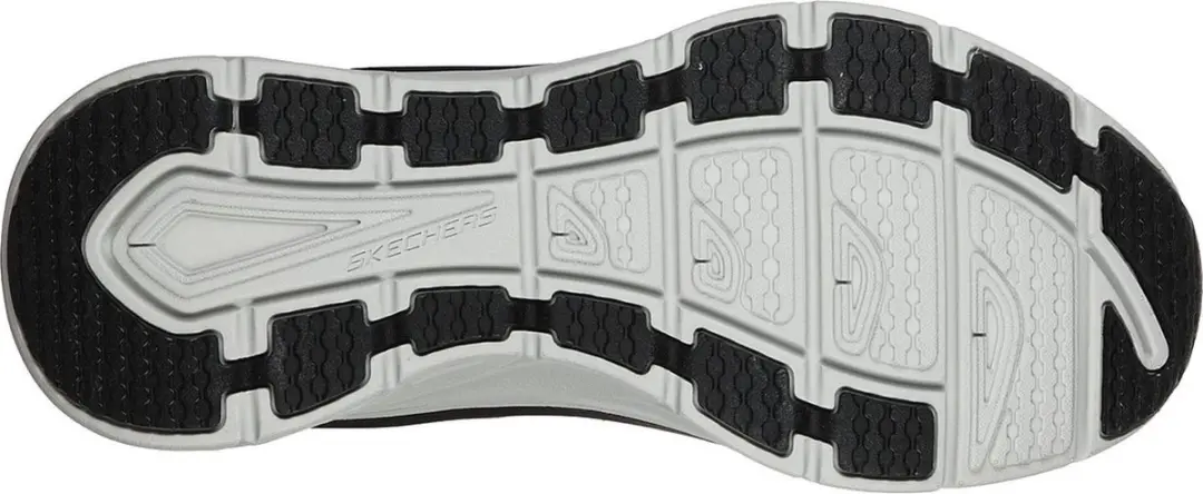 Skechers D'LUX Walker Pensive Heren Sneakers 44 - Zwart/Wit - afbeelding 5 van 6
