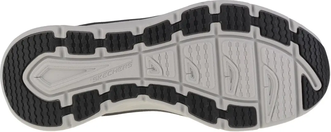 Skechers D'LUX Walker Pensive Heren Sneakers 44 - Zwart/Wit - afbeelding 6 van 6