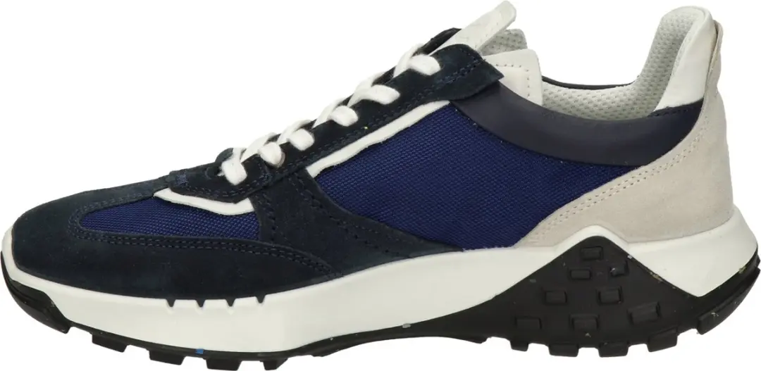 ECCO Retro Heren Sneaker - Blauw/Wit
