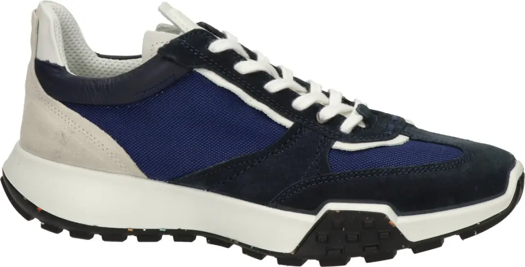 ECCO Retro Heren Sneaker - Blauw/Wit