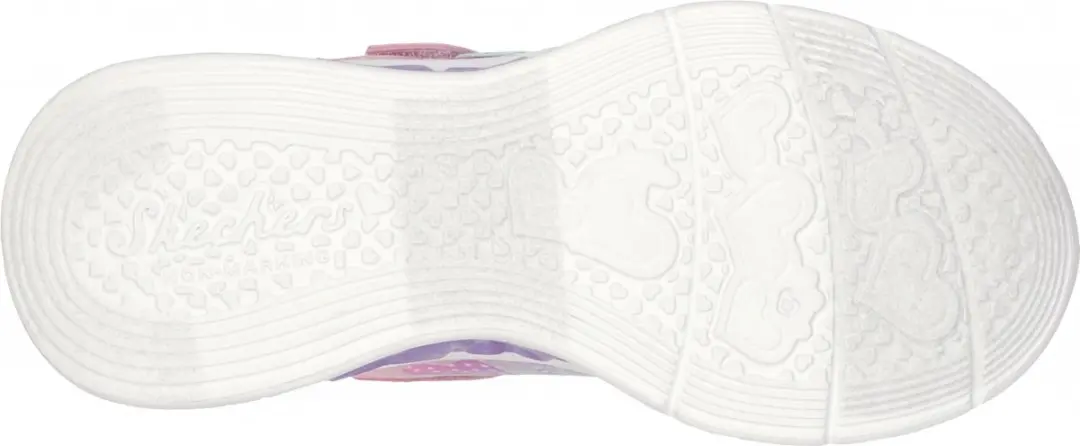 Skechers Flutter Heart Lights Simply L Meisjes Sneakers 32 - Roze/Multi - afbeelding 3 van 6