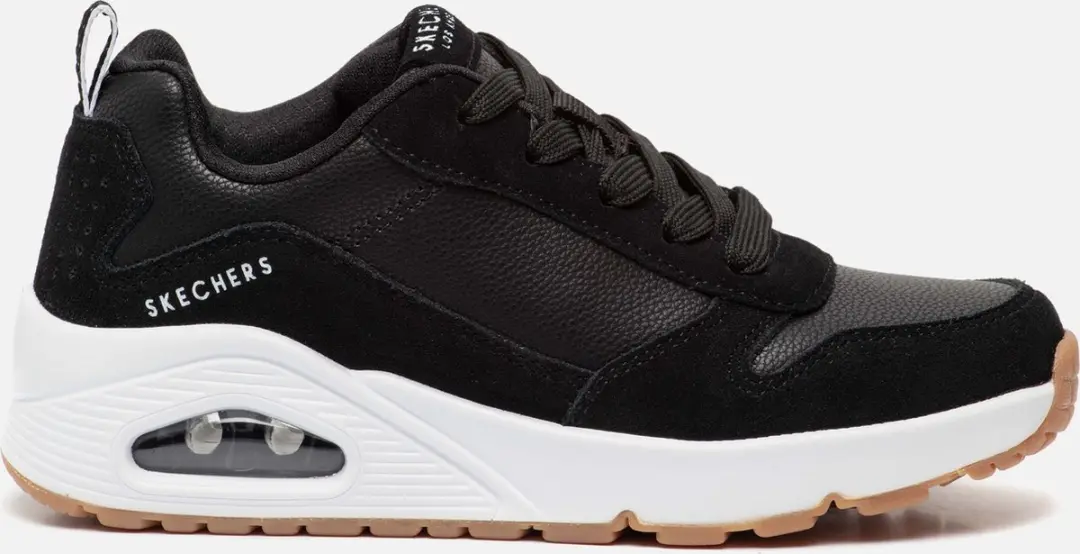 Skechers Uno sneakers zwart Suede