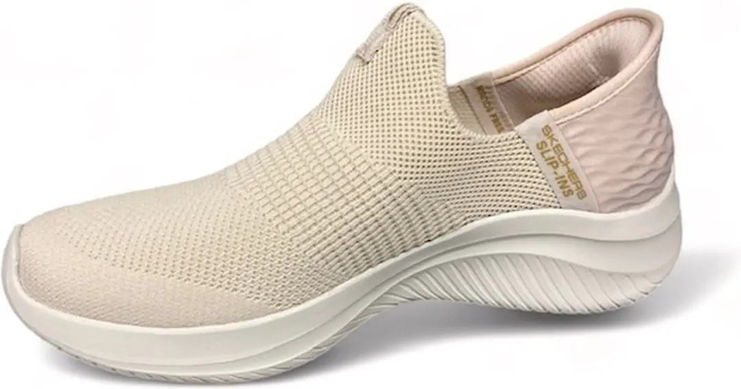 Skechers Ultra Flex 3.0 Cozy Streak Slip-Ins Dames Sneakers - 39 - Beige