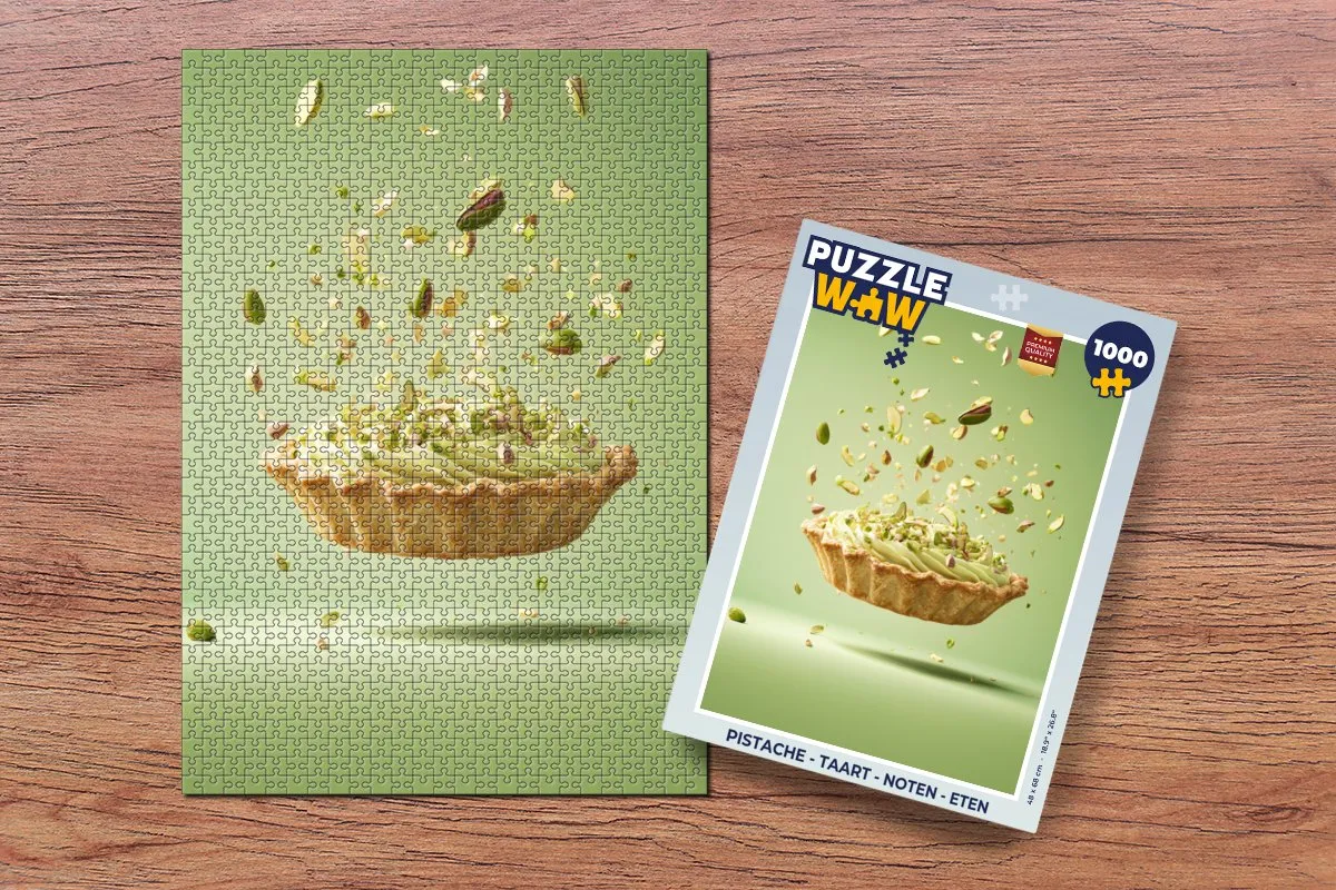 PuzzleWow Puzzel Pistache Taart 1000 Stuks