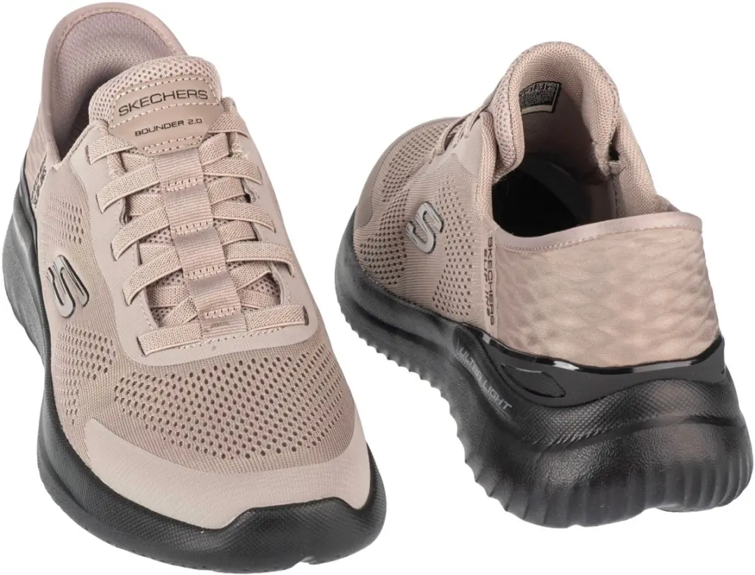 Skechers Slip-Ins Bounder 2.0 232459-TPBK Sneakers - 39.5 - Beige - afbeelding 5 van 5