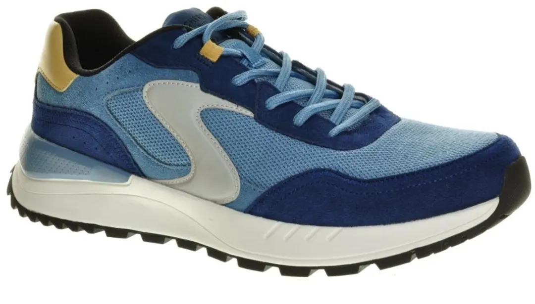 Skechers Fury Lace Low Sneaker - Blauw Combi - afbeelding 4 van 6