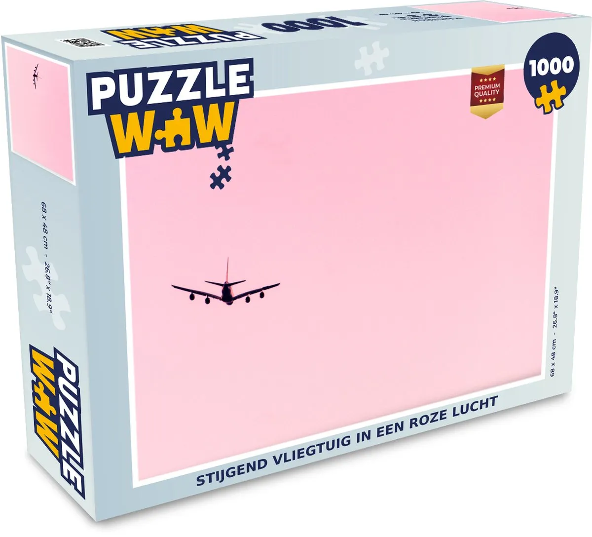 PuzzleWow Legpuzzel Stijgend Vliegtuig 1000 Stuks - Multicolor
