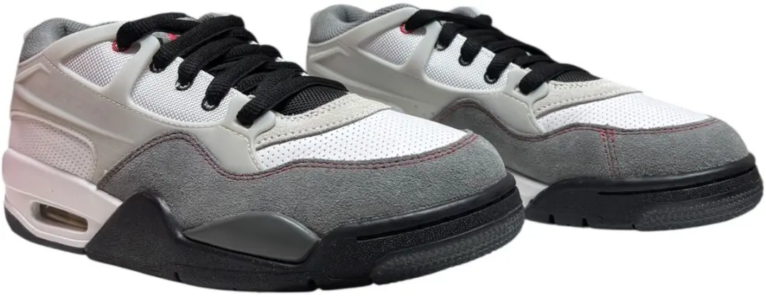Nike Air Jordan 4 RM PRM Sneakers - Heren - Wit/Zwart/Grijs/Geel - afbeelding 2 van 6